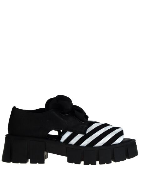 Papucei Dames sandalen zwart wit
