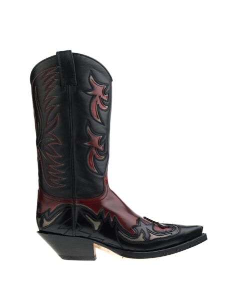 Sendra boots Dames cowboylaarzen zwart combi