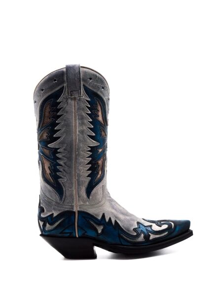 Sendra boots Dames cowboylaazen blauw combi