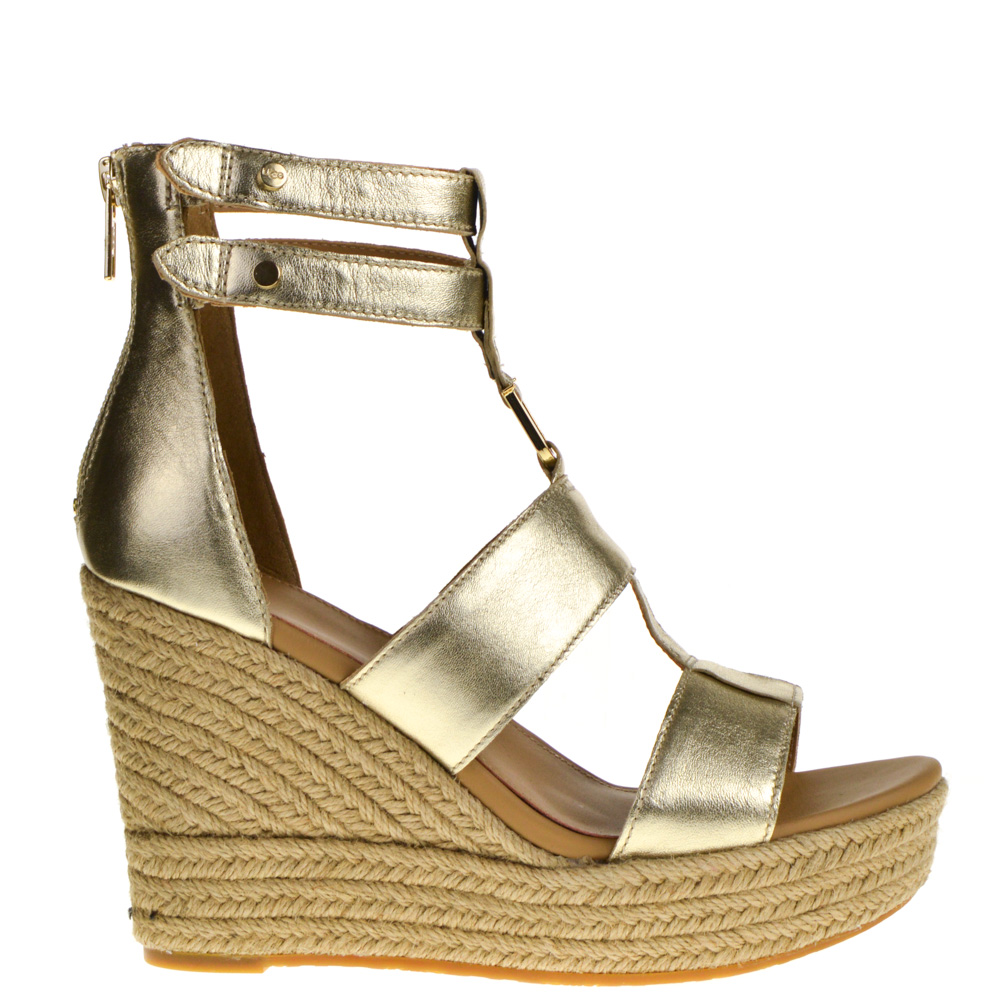 gold ugg wedges