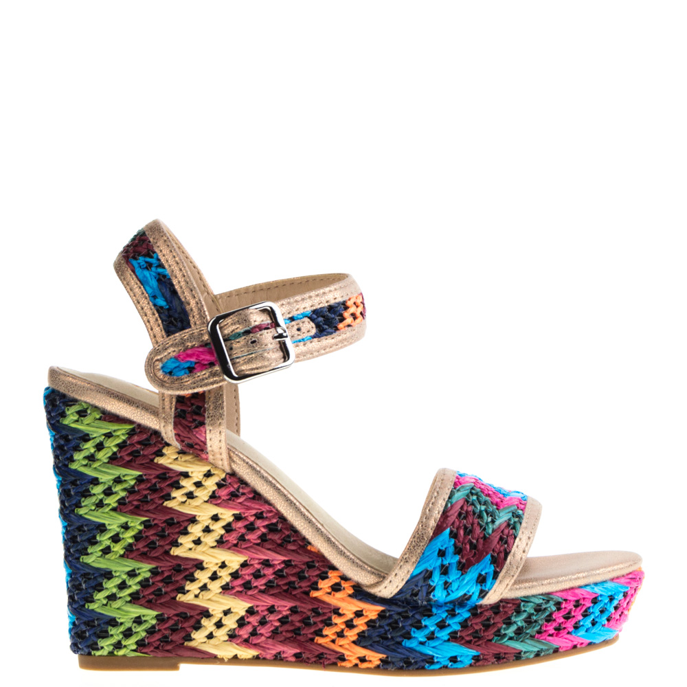 La Strada Dames Sleehak Sandalen in Multi online kopen