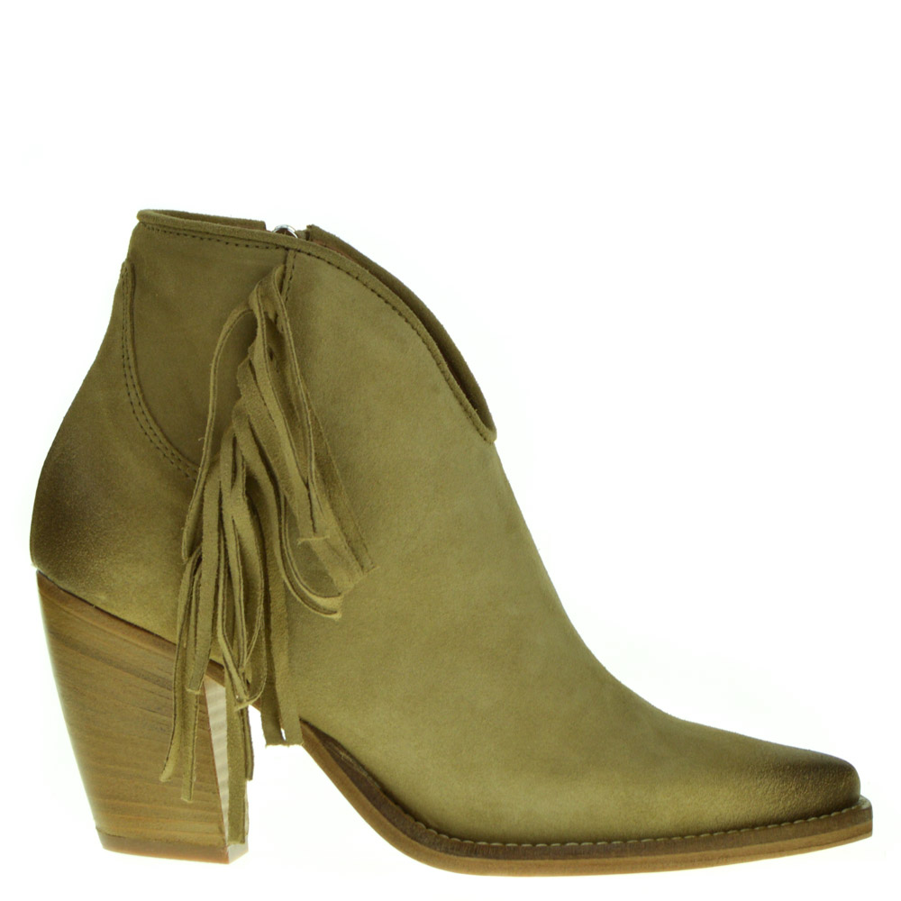 beige high heel ankle boots
