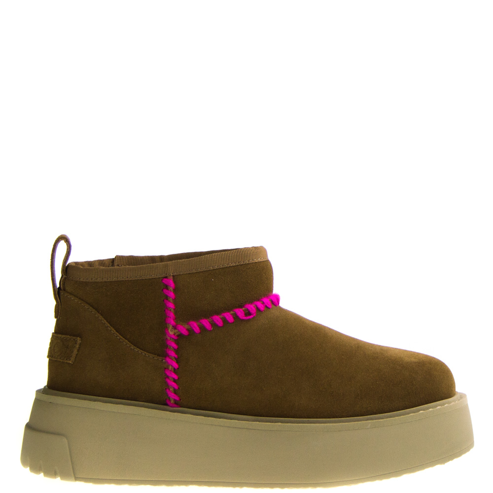 Colors of California Platform Ankle Boots Natural for Women