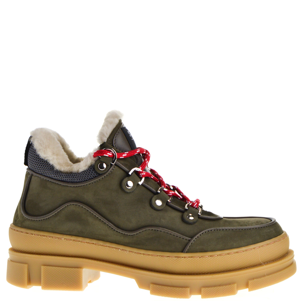 Stokton dames hoge veterschoenen in naturel online kopen