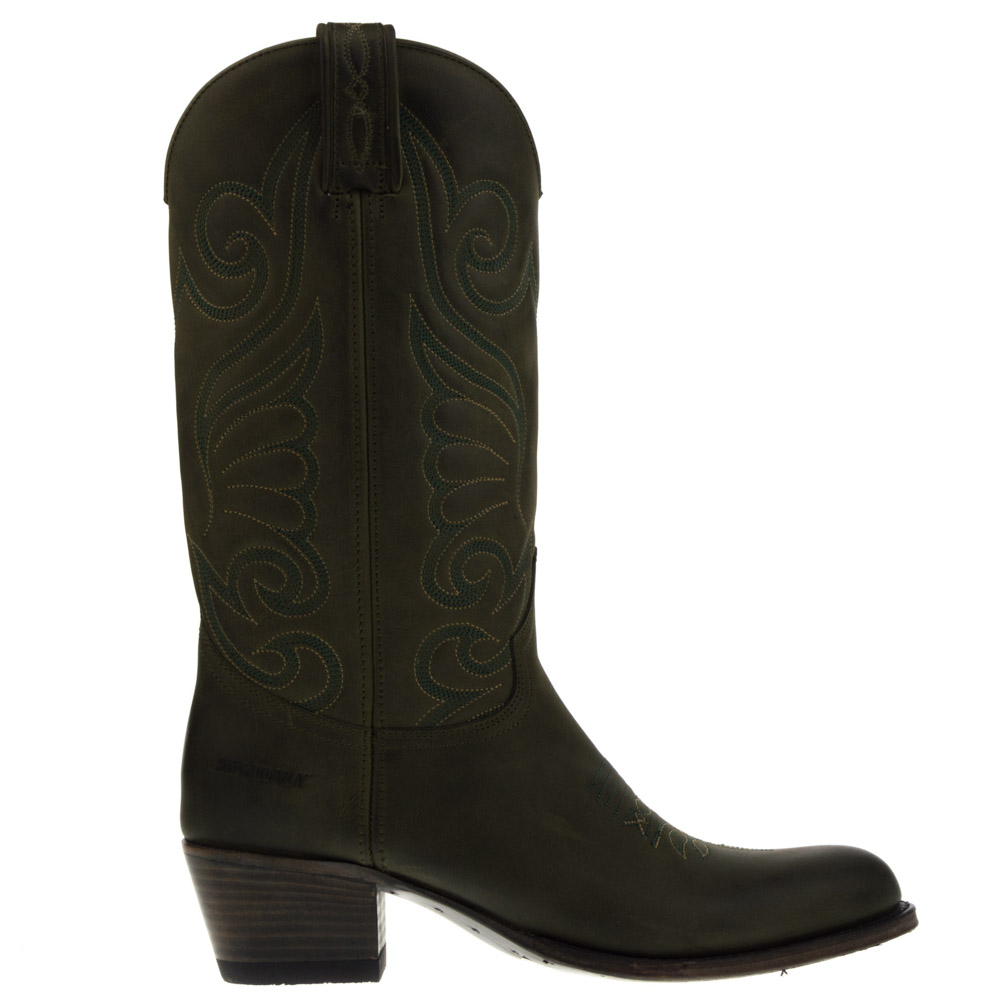 dubbellaag Gematigd Leuren Sendra Dames Cowboy Boots in Groen online kopen