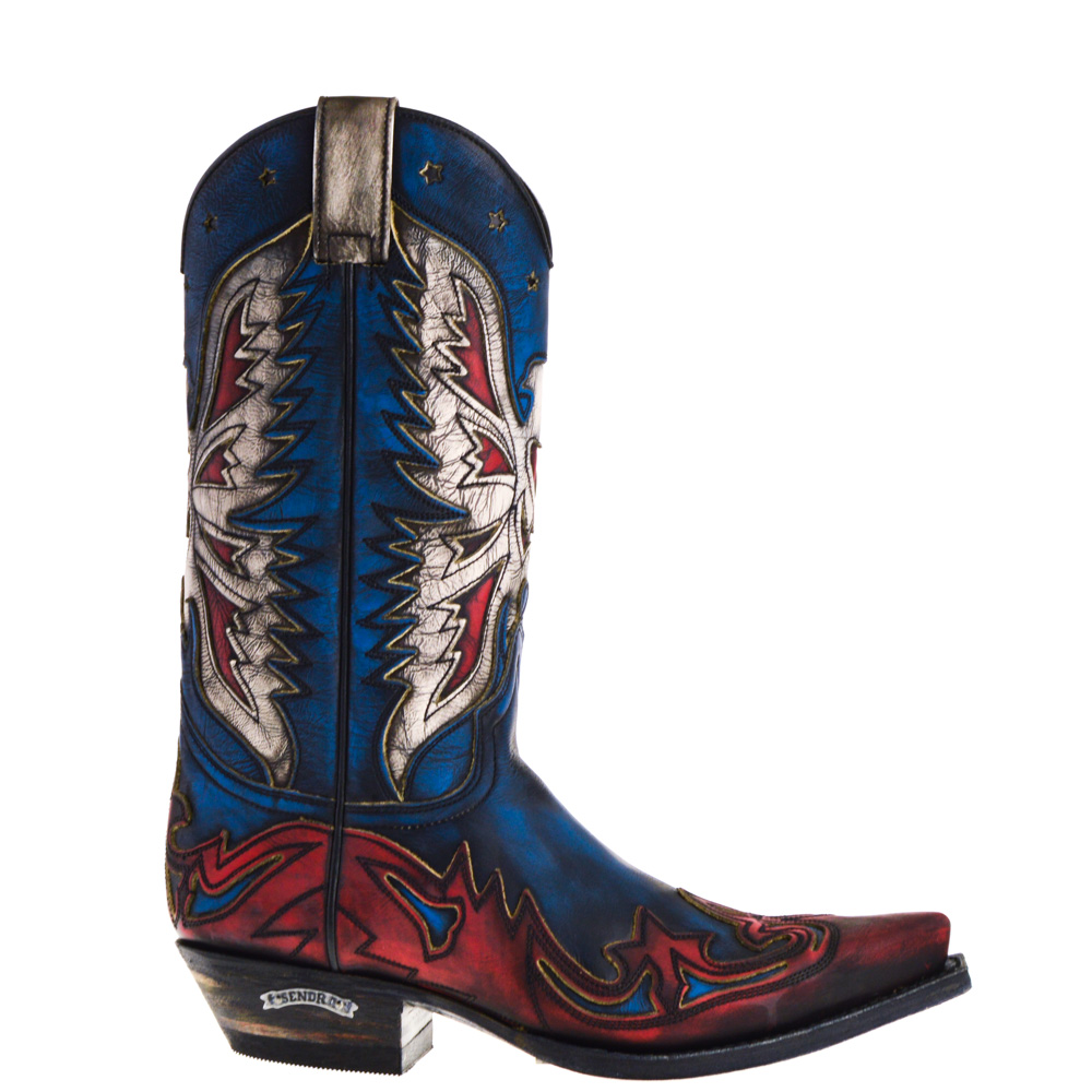 womens cowboy boots blue