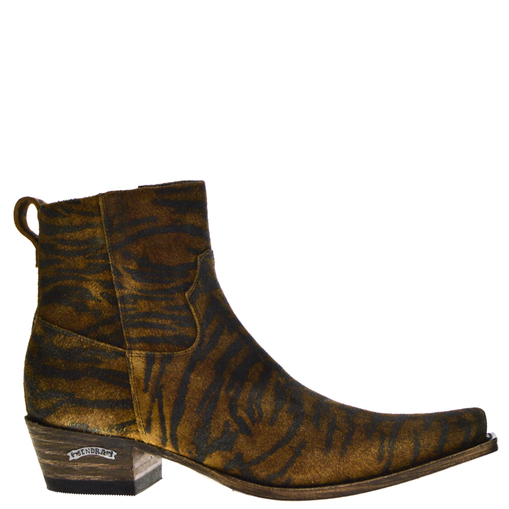 geroosterd brood grond Taille sendra boots Heren Western Boots Tijgerprint