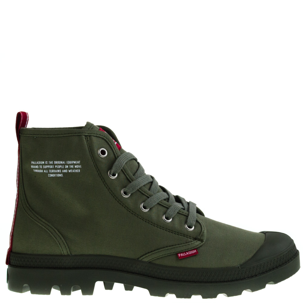 Palladium Casual High Shoe Green for Men