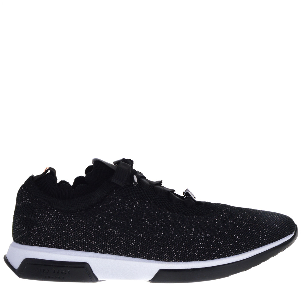 black glitter sneakers for ladies