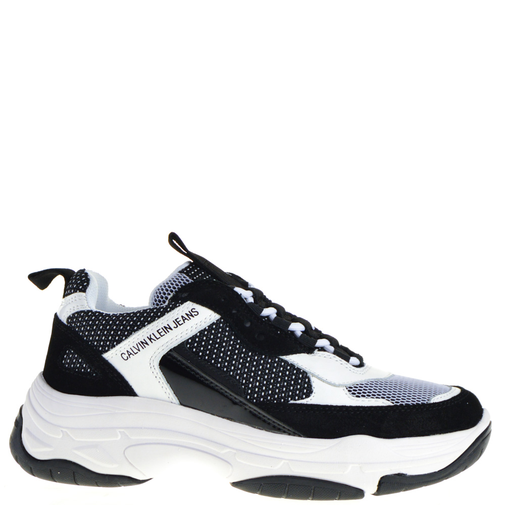 calvin klein sneakers black and white