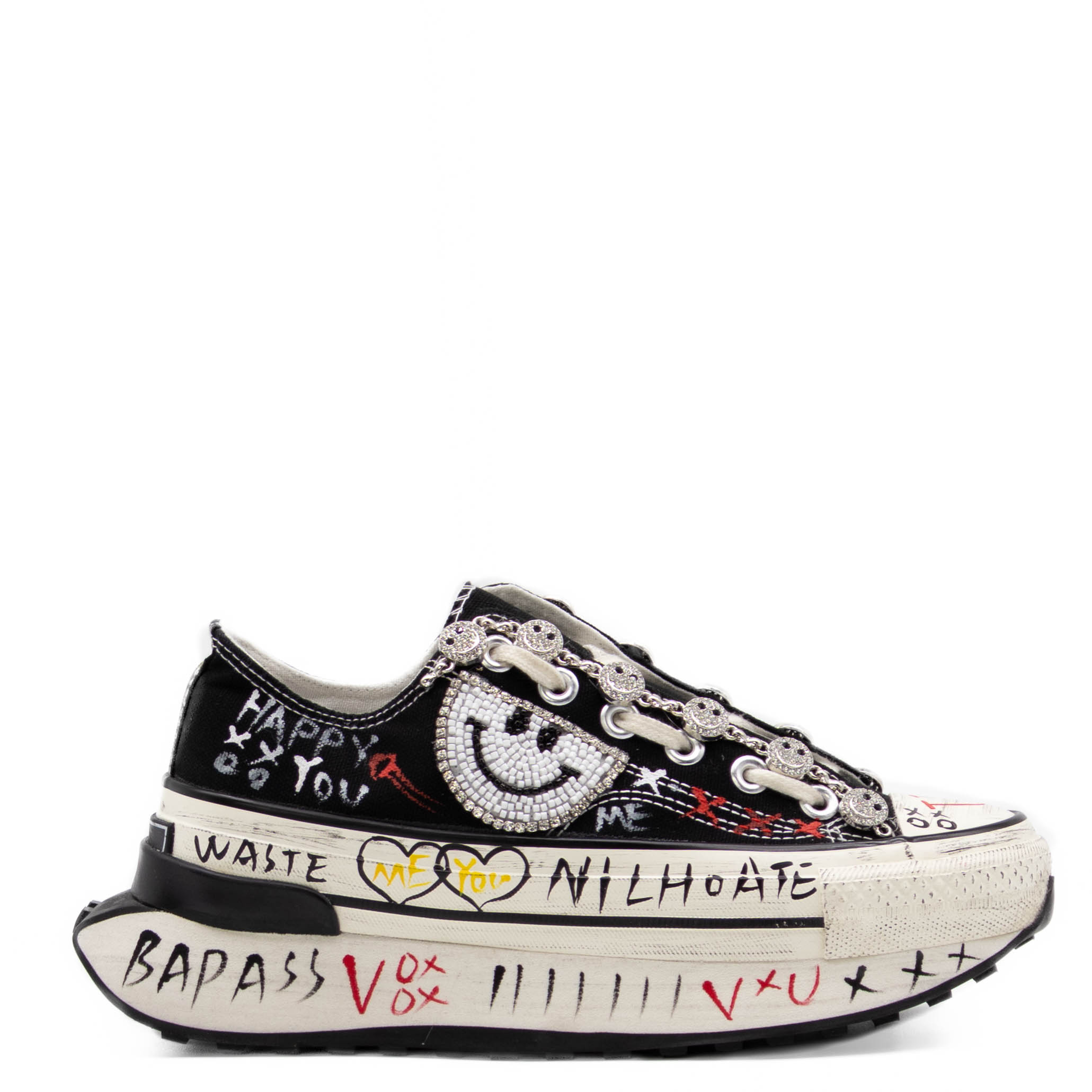 Nan Ku Platform Sneakers Black for Women