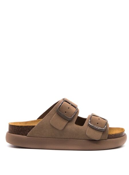Scholl Dames slippers plateau beige
