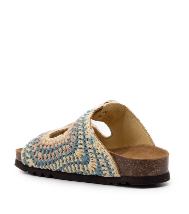 Scholl Dames Slippers in geel combi crochet online kopen 
