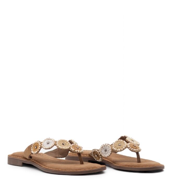 Lazamani Dames Slippers in Beige online kopen 