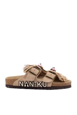 NAN-KU Couture dames slippers rubberzolen 