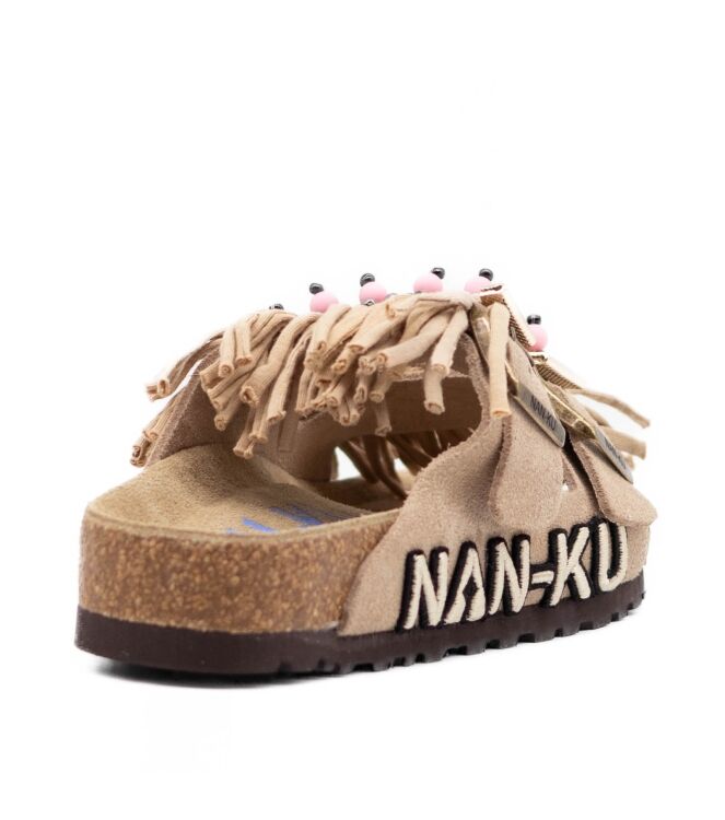 NAN-KU Couture  Dames Slippers Rubberzolen Beige 05 beige