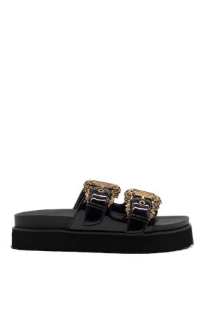 Versace Jeans dames slippers plateau zwart