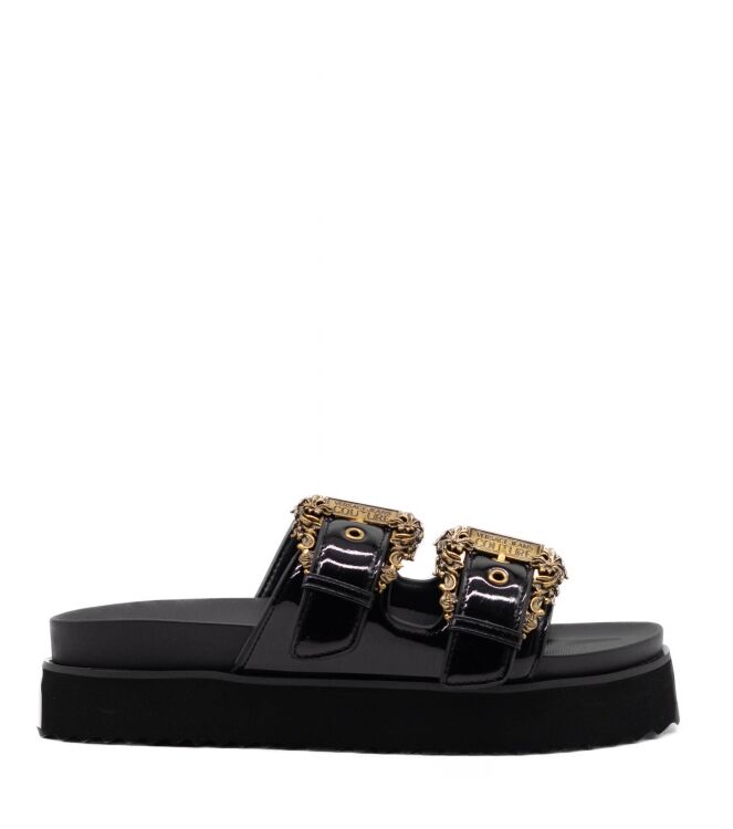 Versace Jeans Couture Heren Slippers in Zwart online kopen 