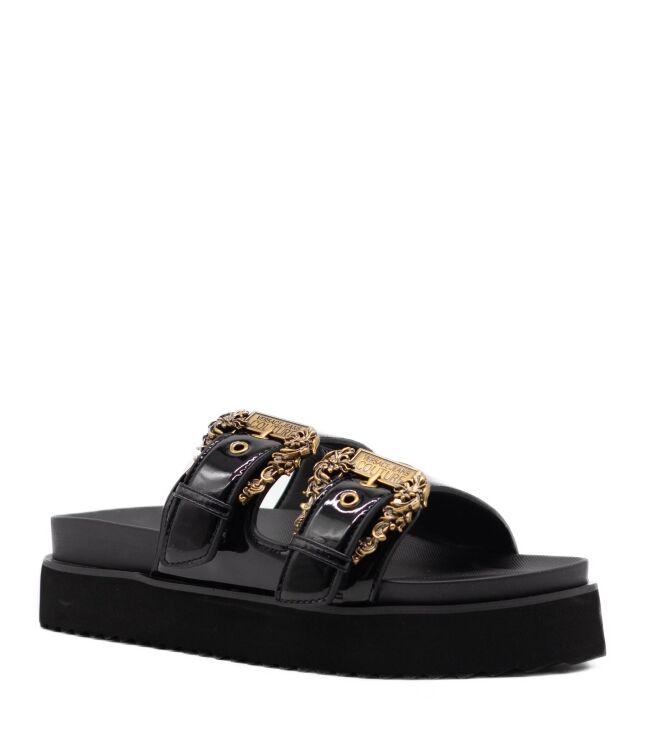 Versace Jeans Couture Heren Slippers in Zwart online kopen 