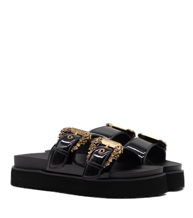 Versace Jeans Couture Heren Slippers in Zwart online kopen 