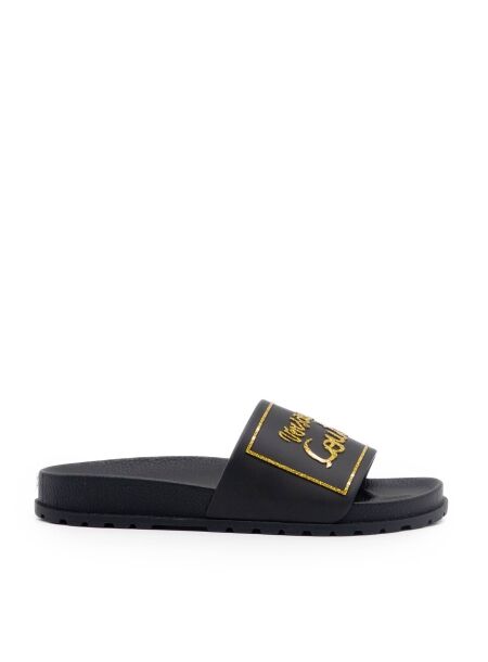 Versace jeans Dames slippers rubberzool zwart