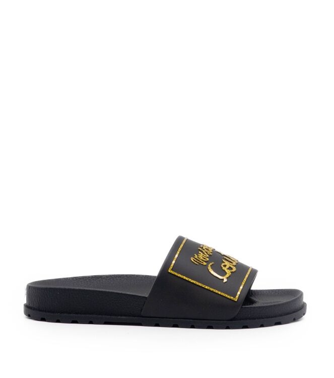 Versace Jeans  Dames Slippers Rubberzool Zwart 