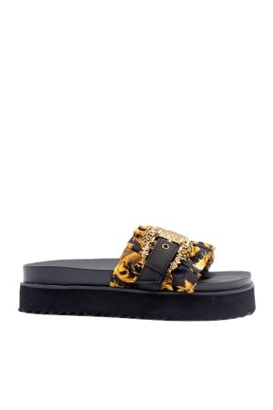 Versace Jeans dames slippers zwart combi