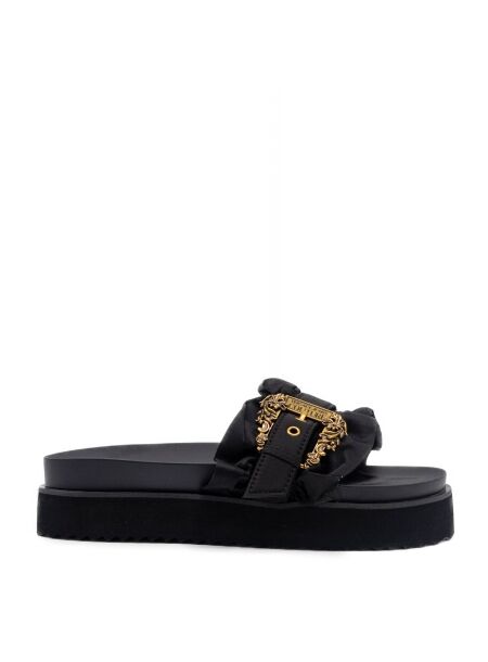 Versace jeans Dames slippers zwart satin