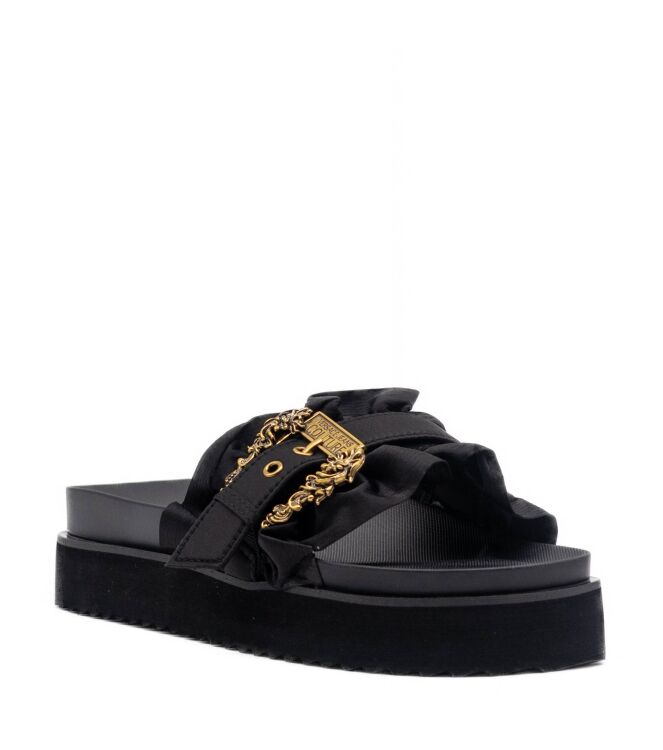 Versace Jeans  Dames Slippers Zwart Satin 