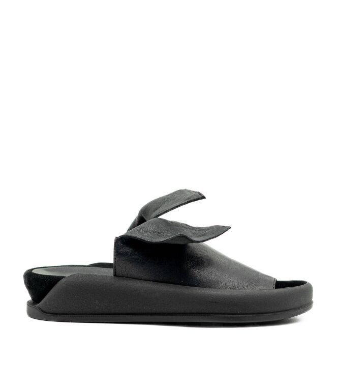 papucei  Dames Slippers Rubberzool Zwart 