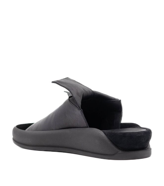 papucei  Dames Slippers Rubberzool Zwart 
