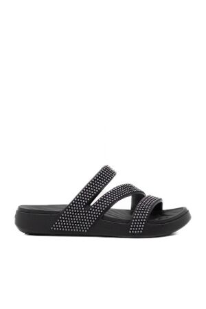 Crocs dames slippers rubberzool zwart