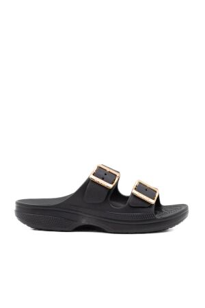 Crocs dames slippers rubberzool zwart