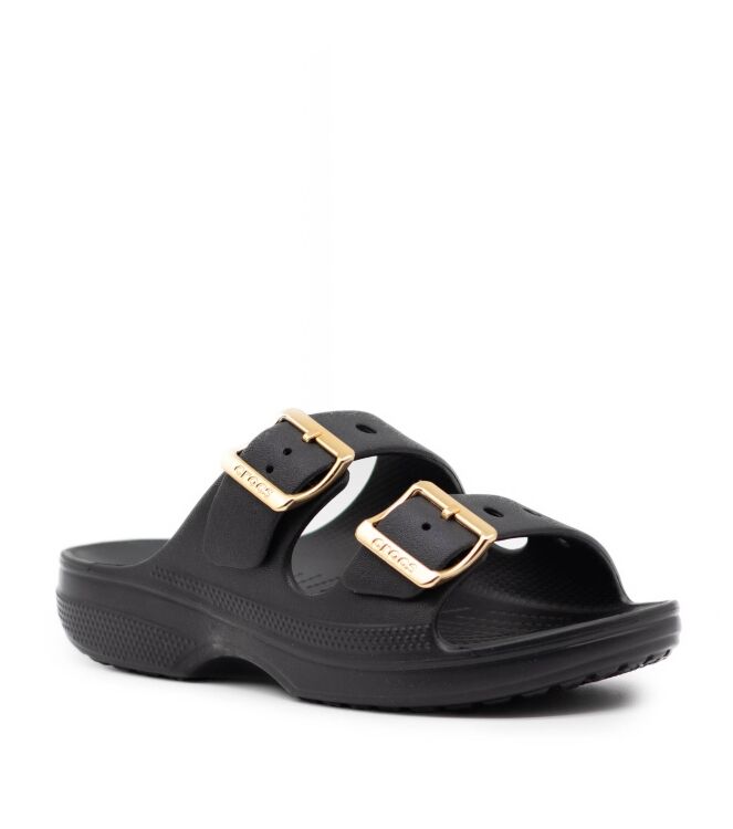 Crocs Crocs dames slippers rubberzool zwart Black Crocs Dames Slippers in Zwart online kopen