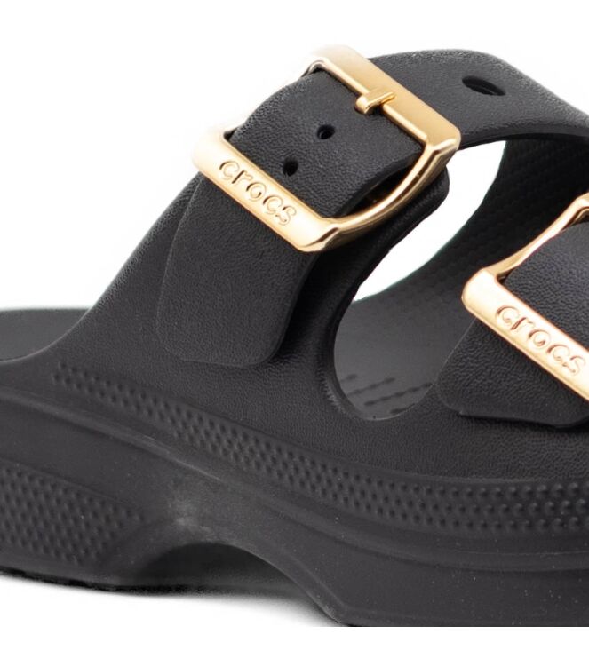 Crocs Crocs dames slippers rubberzool zwart Black Crocs Dames Slippers in Zwart online kopen