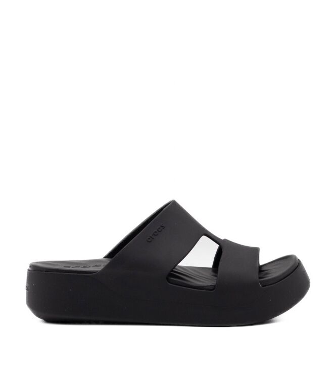 Crocs Crocs dames slippers rubberzool zwart Black Crocs Dames Klompen in Zwart online kopen