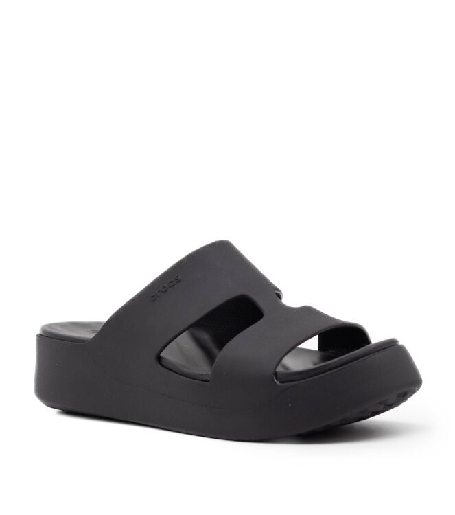 Crocs Crocs dames slippers rubberzool zwart Black Crocs Dames Klompen in Zwart online kopen