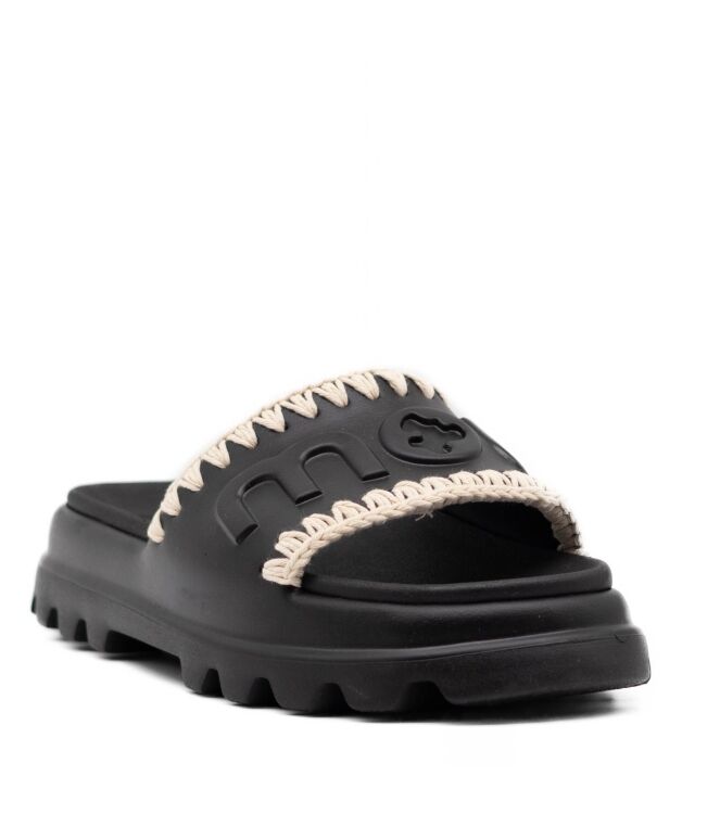 mou  Dames Slippers Rubberzolen Zwart 