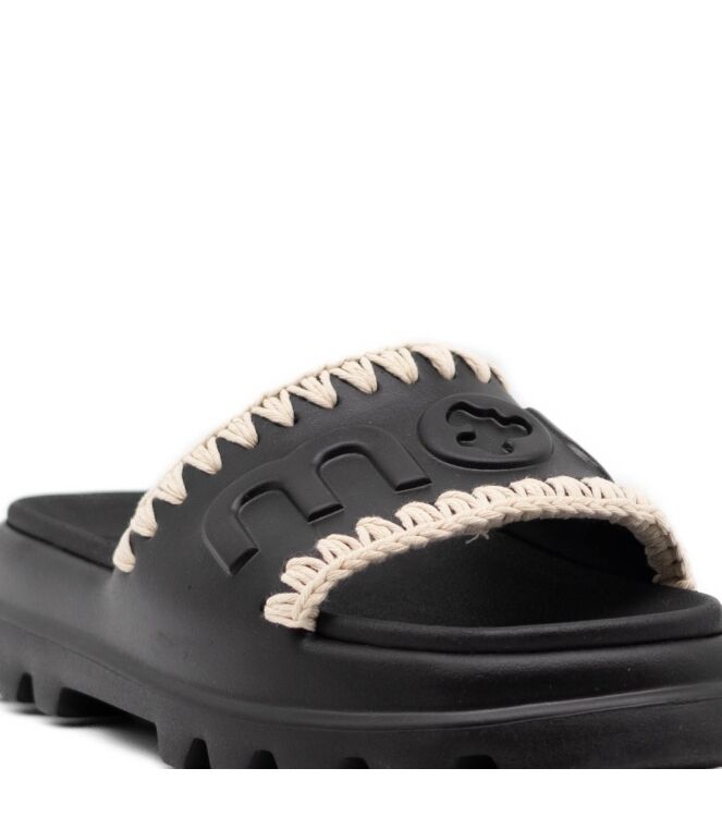 mou  Dames Slippers Rubberzolen Zwart 