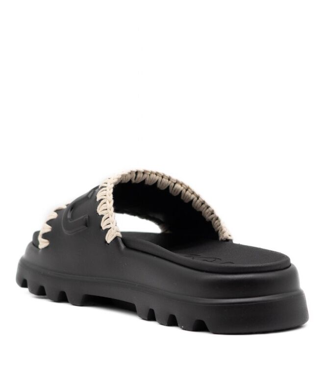 mou  Dames Slippers Rubberzolen Zwart 