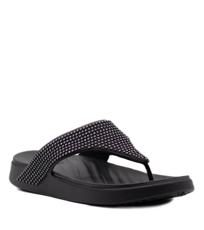 Crocs Crocs dames slippers rubberzolen zwart Black Crocs Dames Slippers in Zwart online kopen