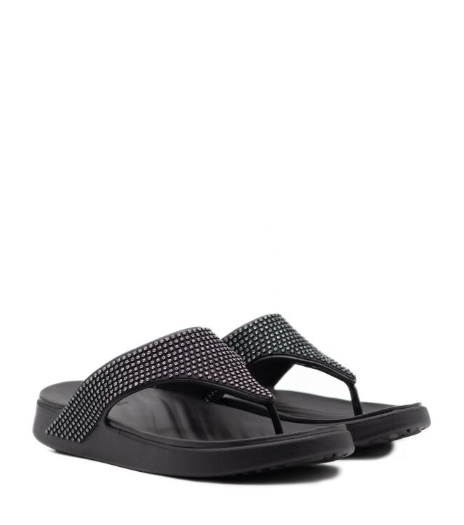 Crocs Crocs dames slippers rubberzolen zwart Black Crocs Dames Slippers in Zwart online kopen