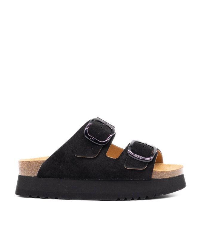 Scholl  Dames Slippers Rubberzolen Zwart 