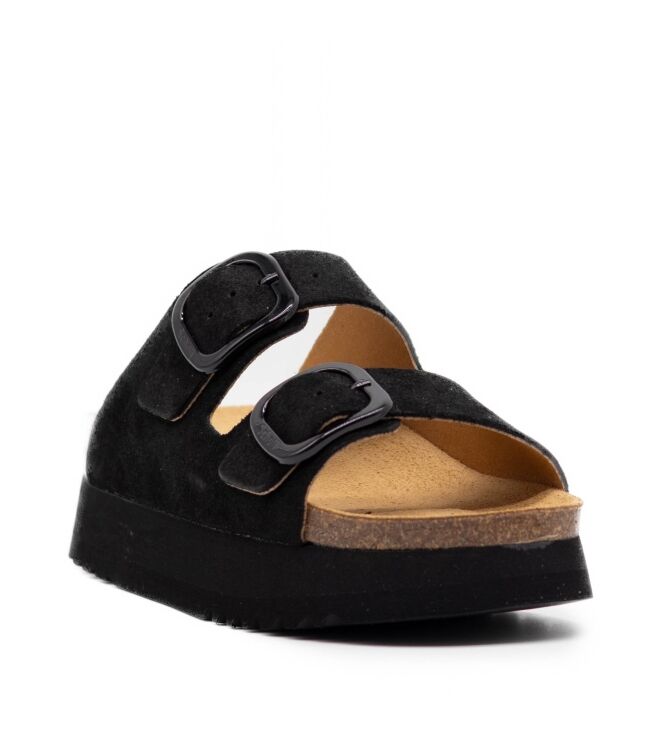 Scholl  Dames Slippers Rubberzolen Zwart 