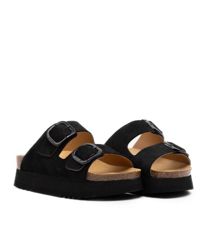 Scholl  Dames Slippers Rubberzolen Zwart 