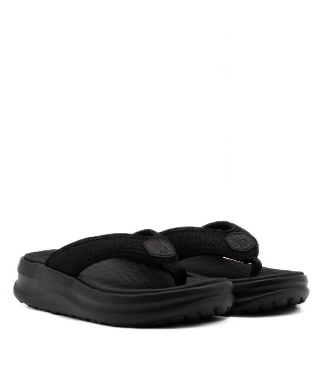 Hey Dude Dames Slippers in Zwart Metallic online kopen 