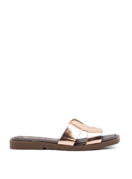 Belang Dames slippers roze metallic
