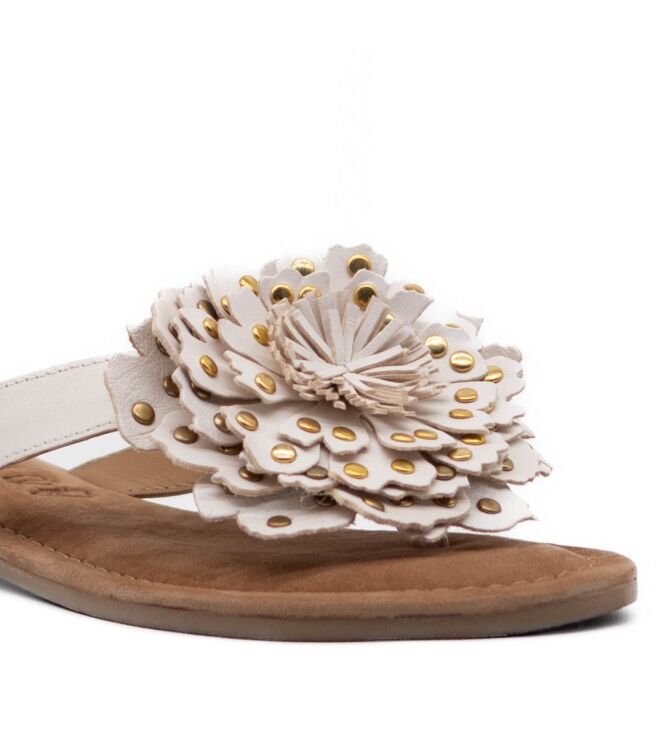 Lazamani Lazamani dames slippers rubberzolen wit White Lazamani Dames Slippers in Wit online kopen