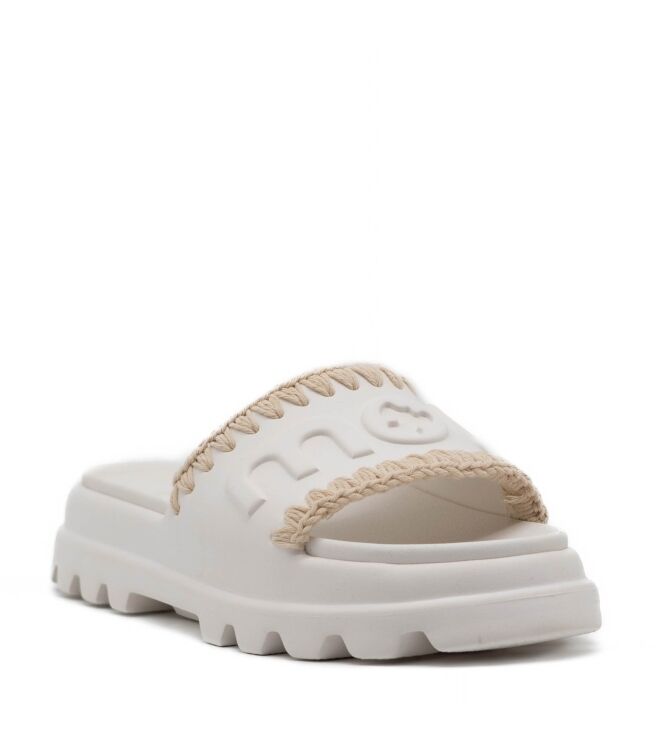 mou  Dames Slippers Rubberzolen Wit 