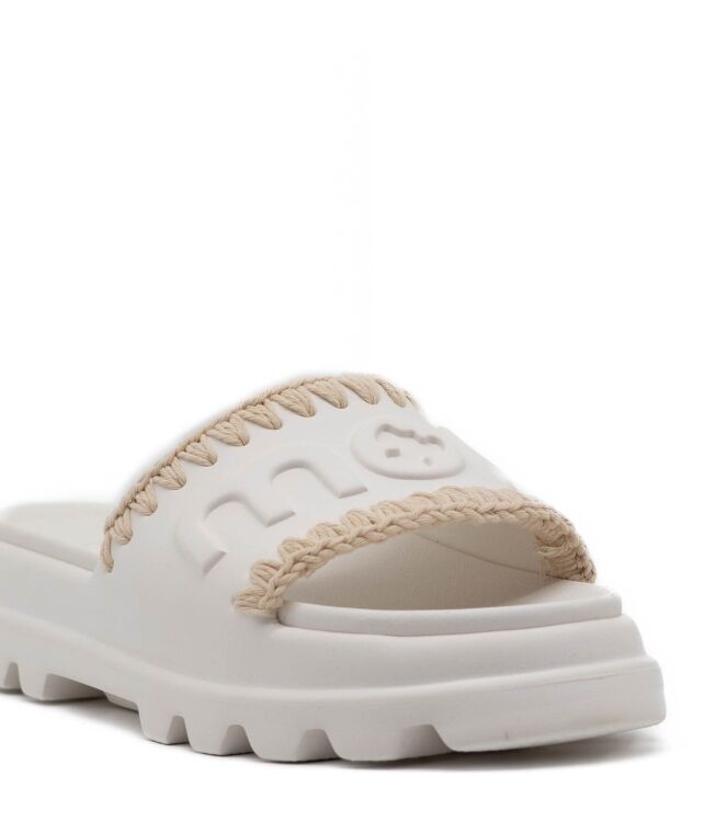 mou  Dames Slippers Rubberzolen Wit 